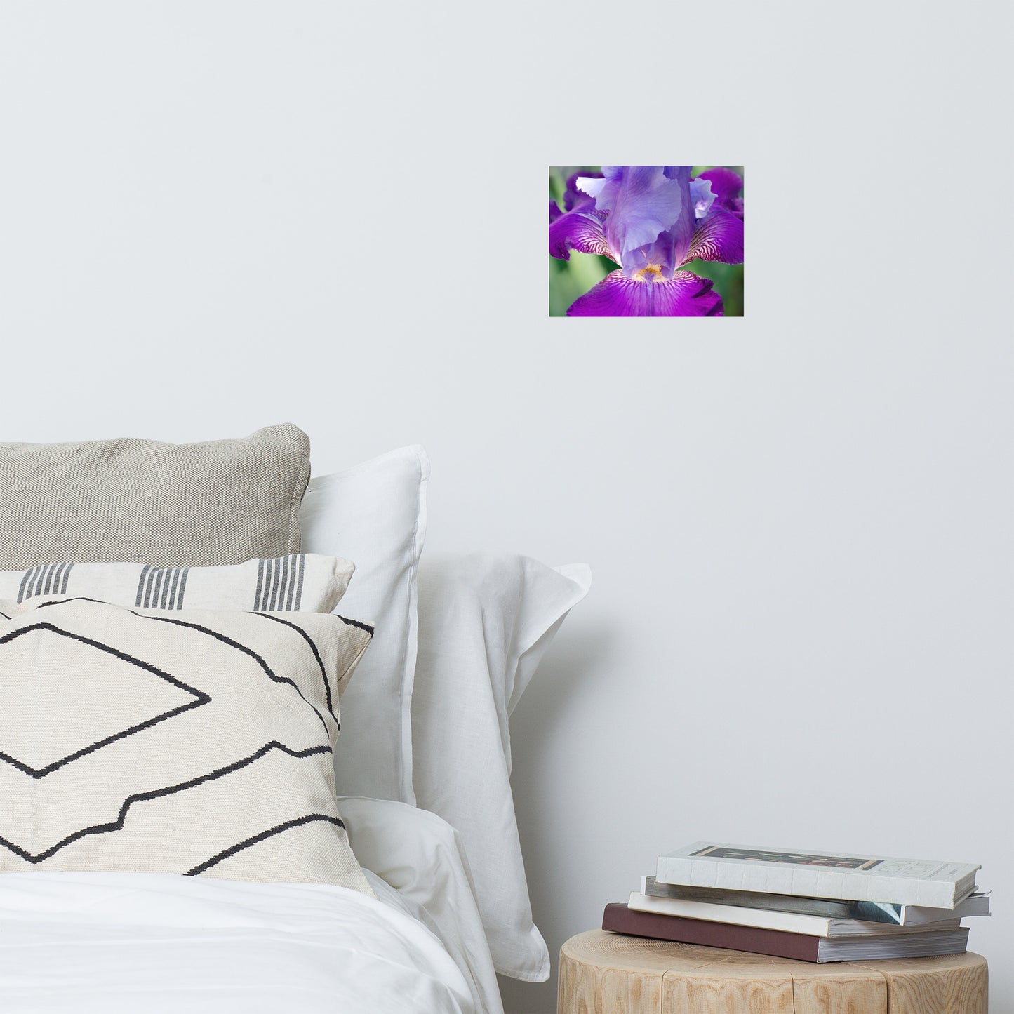 Big Wall Posters For Bedroom: Glowing Iris - Botanical / Floral / Flora / Flowers / Nature Photograph - Loose / Frameable / Unframed / Frameless Wall Art Print - Artwork