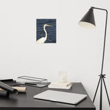 Great White Egret Loose Wall Art Print